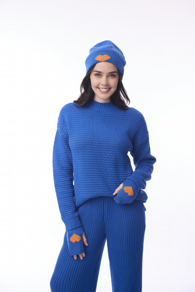 Knit Beanie Cobalt
