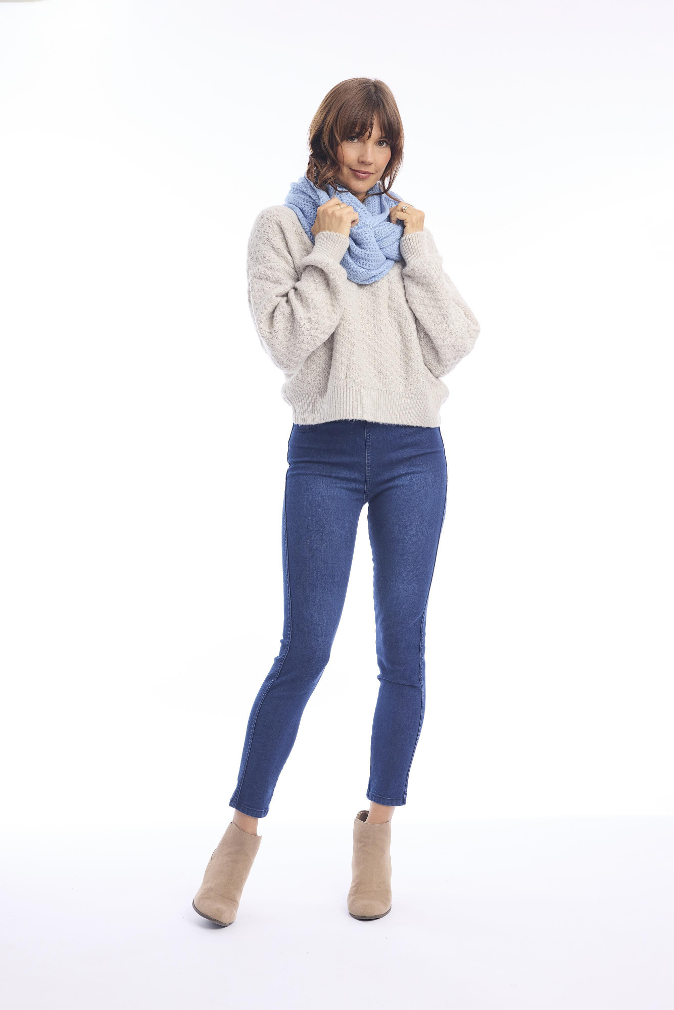 Knit Scarf Denim