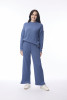 Knit Pants Denim Melange
