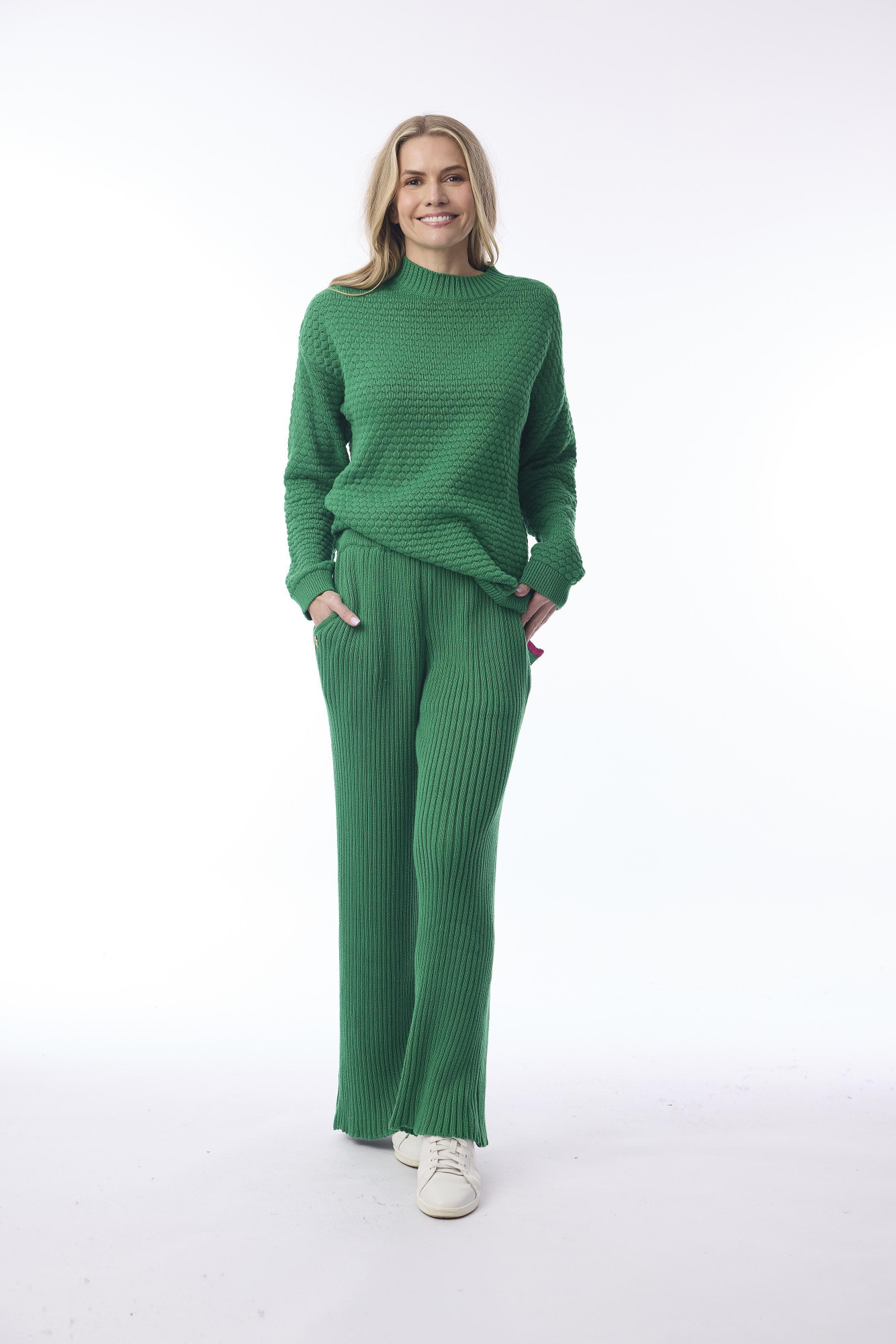 Knit Pants Green