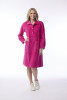 Cord Solid Dress Pockets Hot Pink