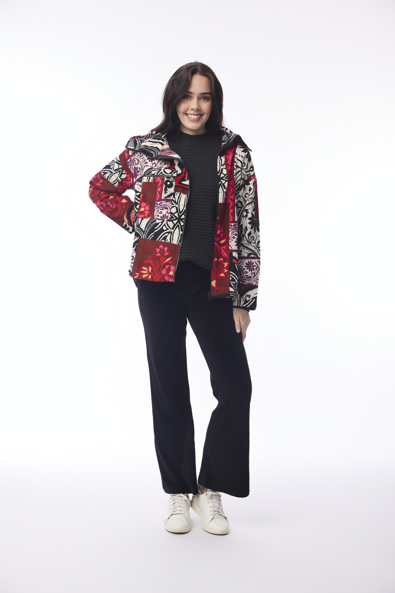 Giza Top Zip Print
