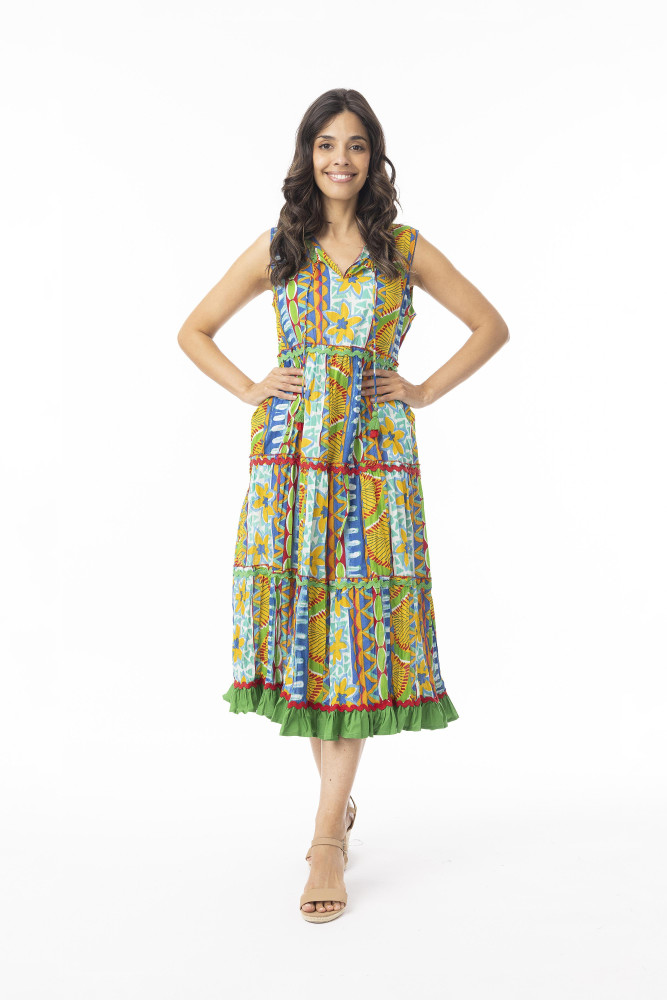 Ipanema Dress Layers Sleeveless Print