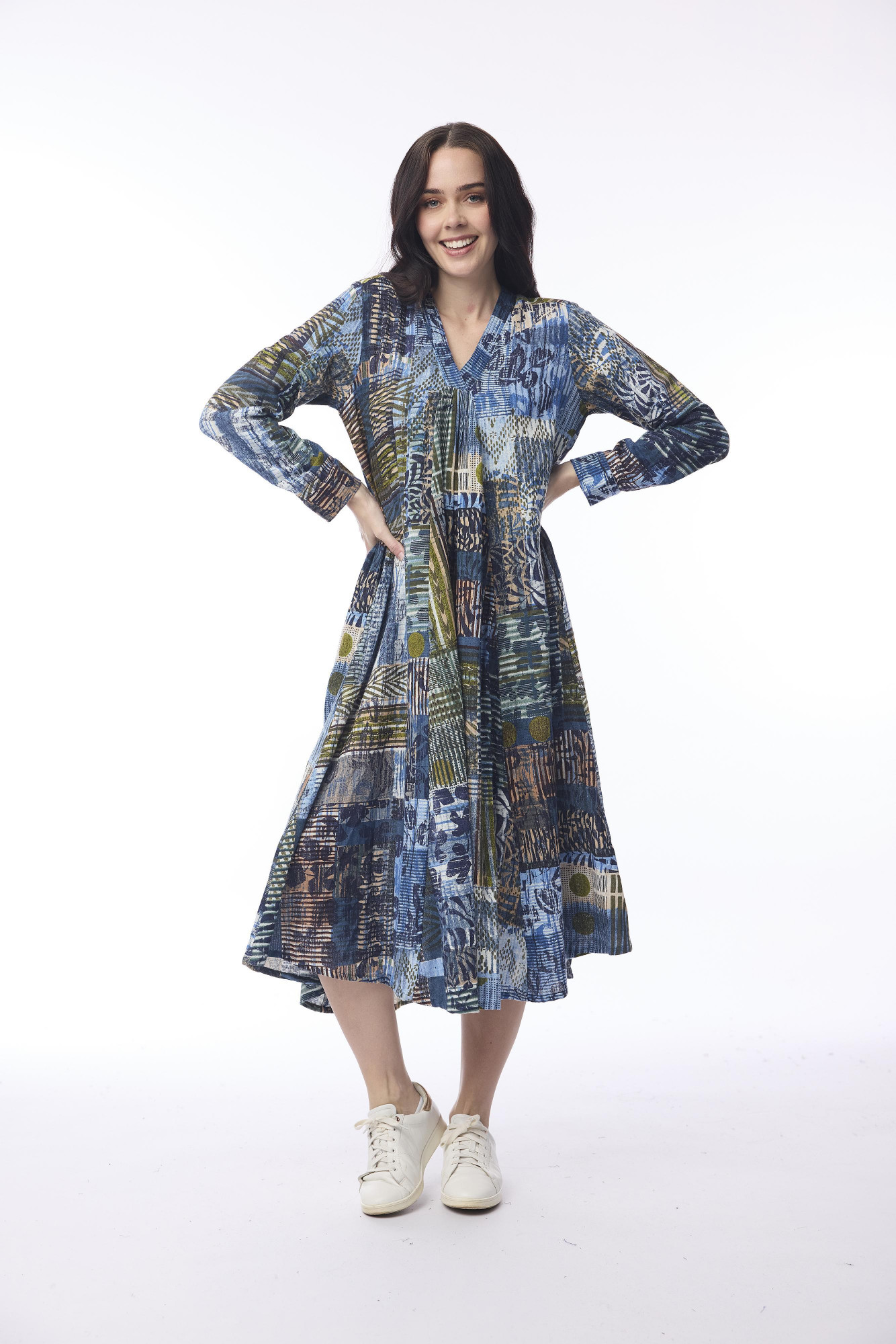 Isfahan Dress Maxi V Print