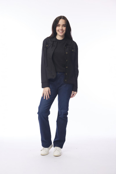 Jacket Biker Fringe Black