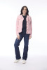 Jacket Biker Fringe Blush Pink