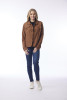 Jacket Biker Fringe Tan