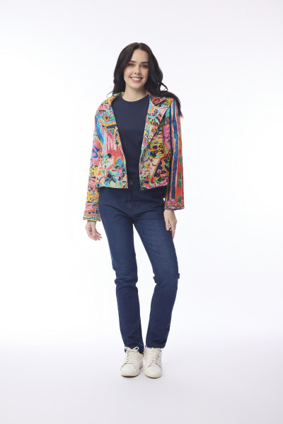 Jacket Cropped Digital Persia