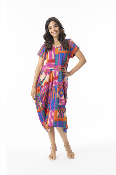 Jacuma Dress Bubble Short Sleeve Print