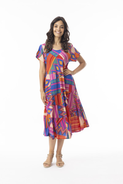 Jacuma Dress Pockets Print