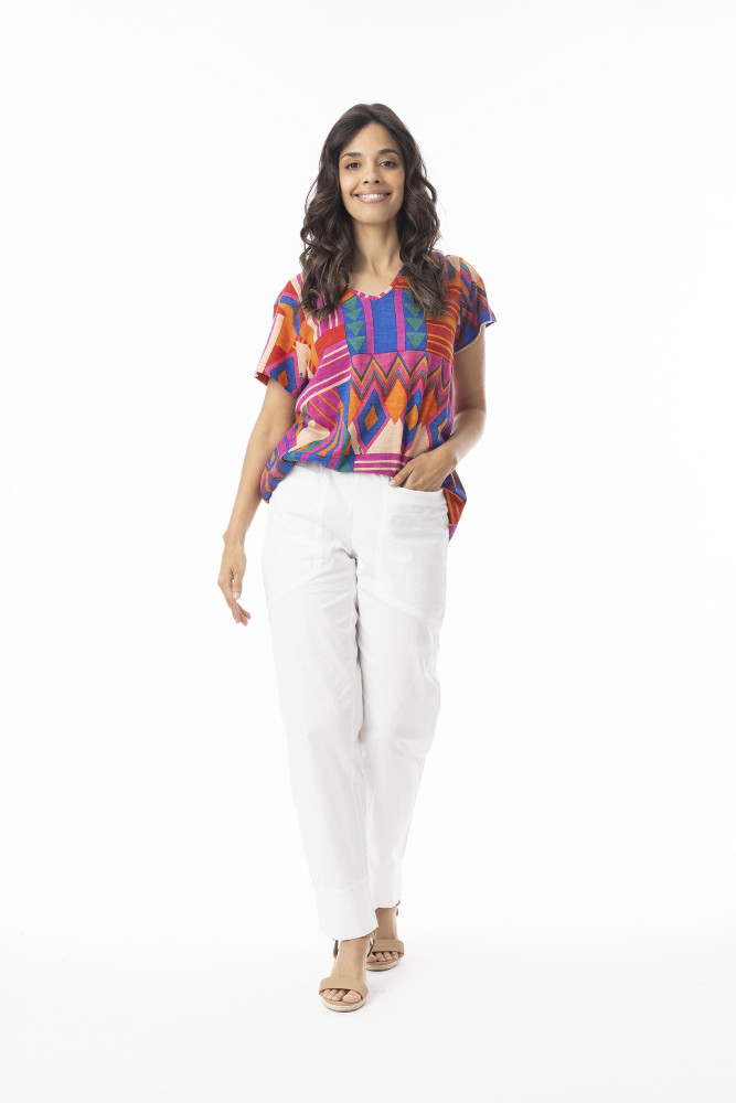 Jacuma Top Contemporary Print