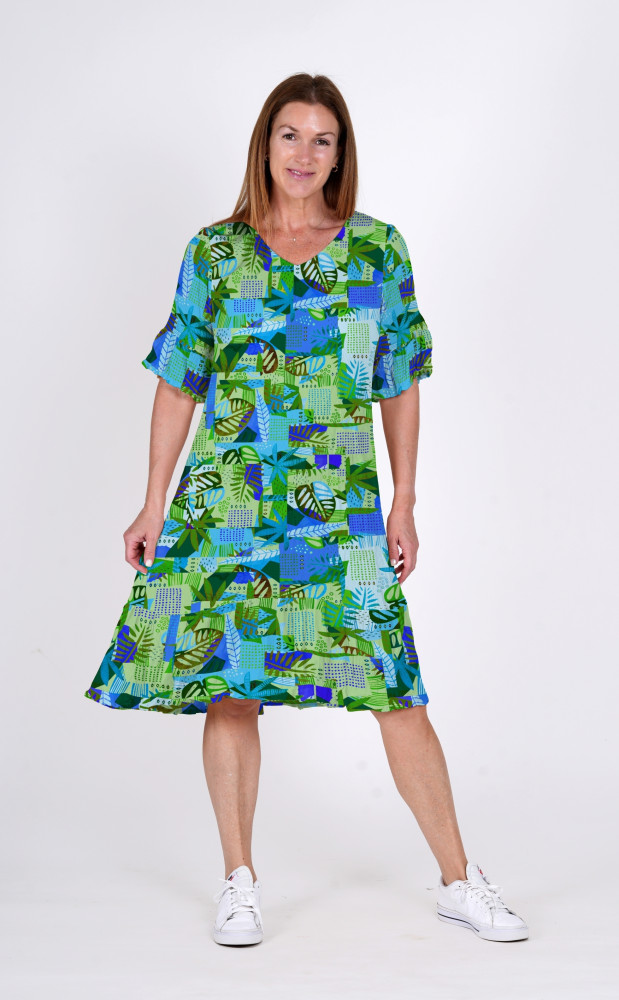 Jessica Dress Sleeved Trop Abs 3