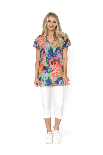 Kayla Cotton Blouse Short Sleeve CutoutFrl 1