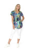 Kayla Cotton Blouse Short Sleeve JunglePop 2