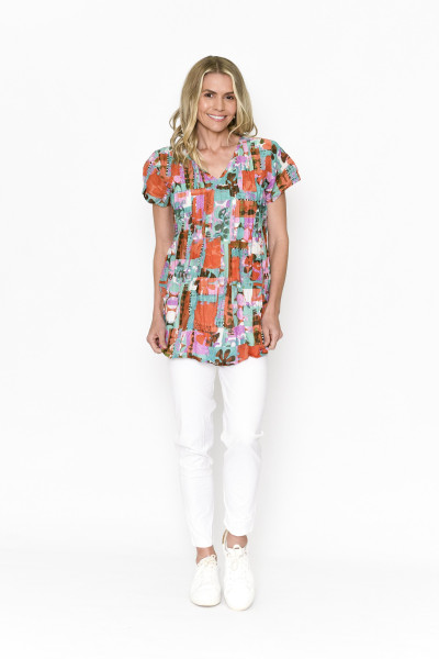 Kayla Cotton Blouse Short Sleeve PopPatch 2
