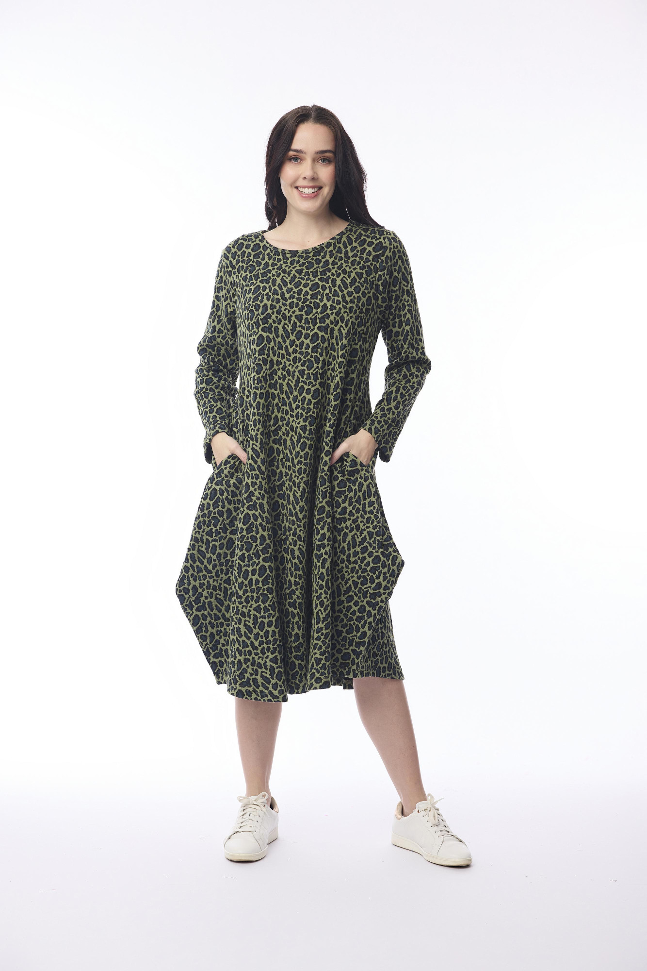 Keqioa Dress Bubble Print