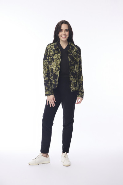 Keqioa Jacket Fringe Print