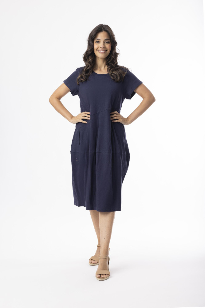 Knit Essentials Dress Bubble Navy