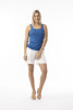 Knit Essentials Tank Squareneck Blue