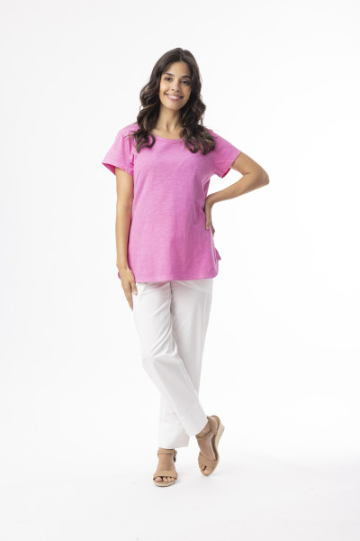 Knit Essentials Tee Crew PINK