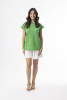 Knit Essentials Top Boatneck Green