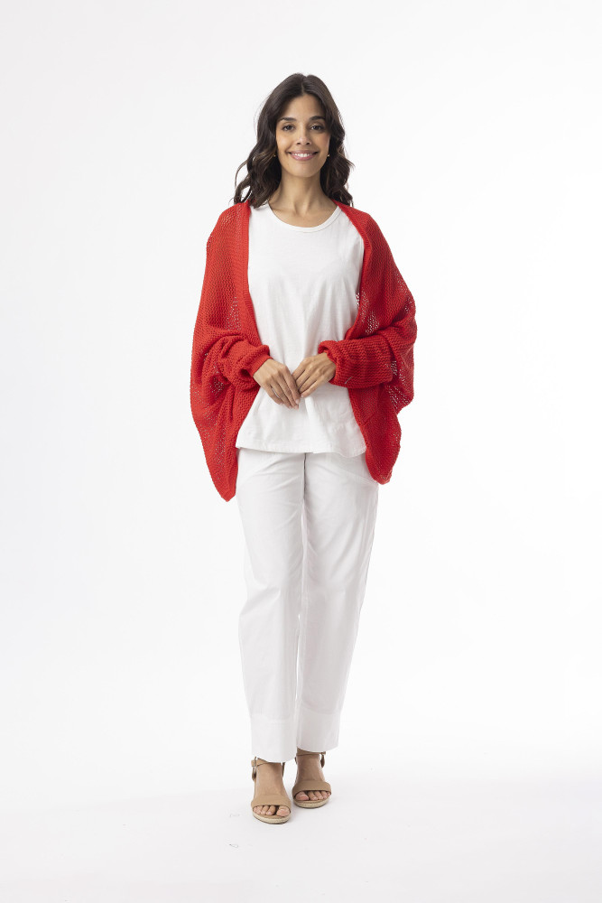 Knit Essentials Wrap Red