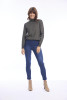 Knit Top Turtle Neck Black