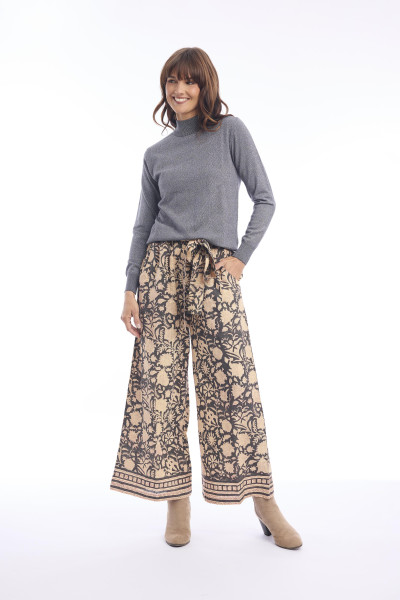 Knit Top Turtle Neck Dark Green