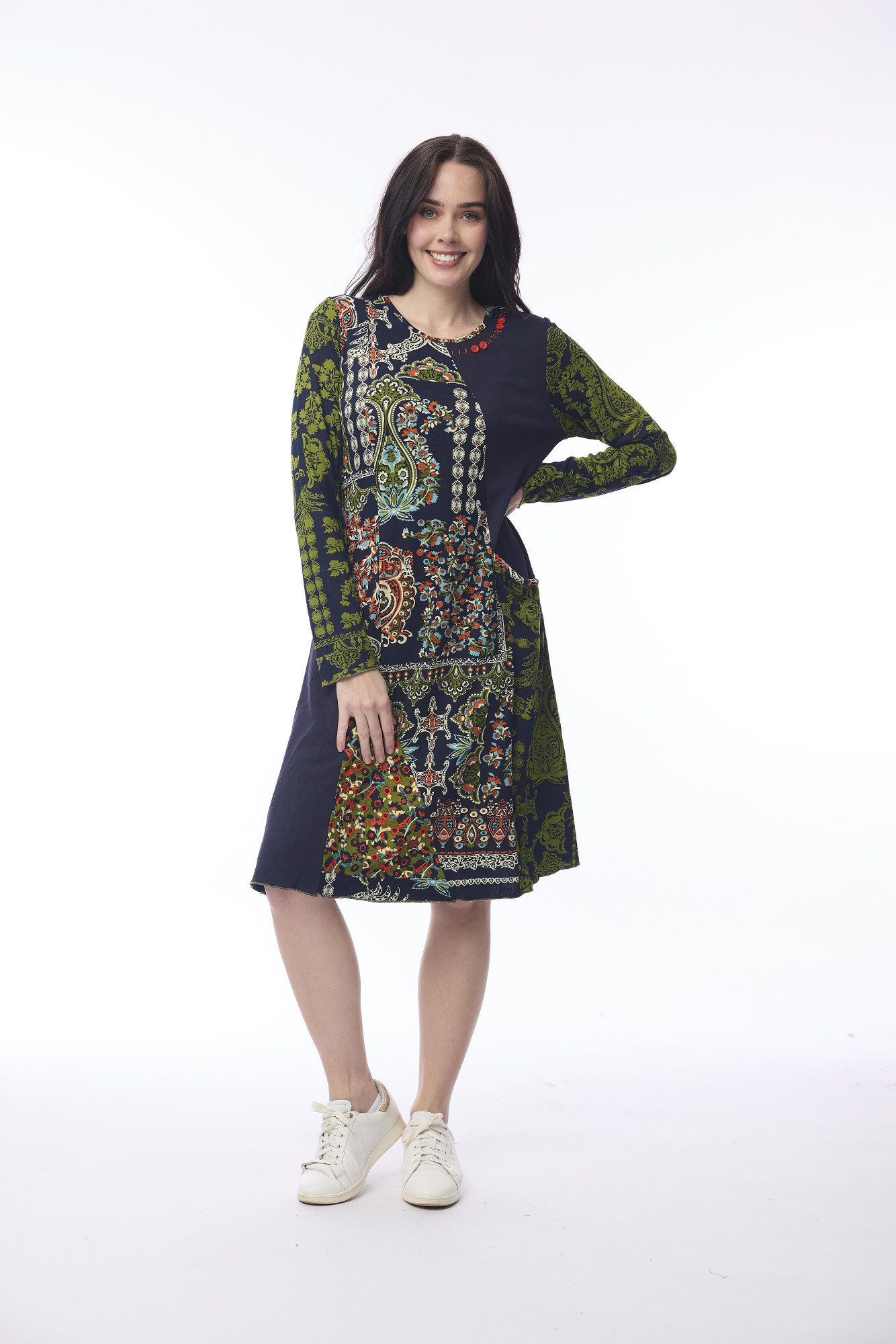 Kumbalgharh Dress Patch solid panel Print