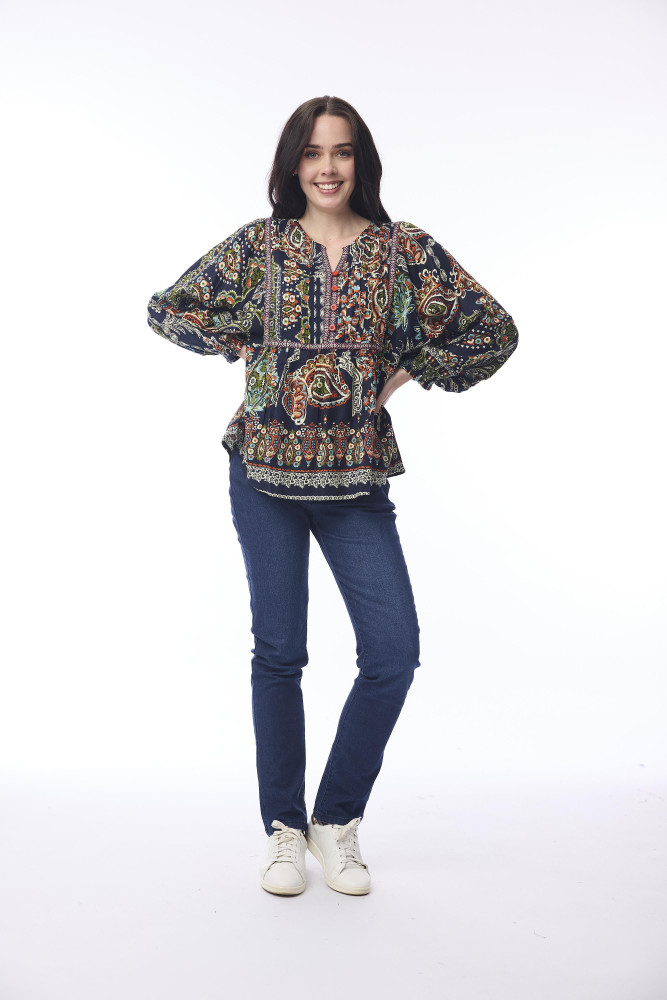 Kumbalgharh Top Boho Print