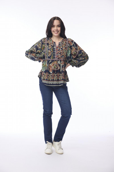 Kumbalgharh Top Boho Print