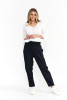Linen Blend Pants Navy