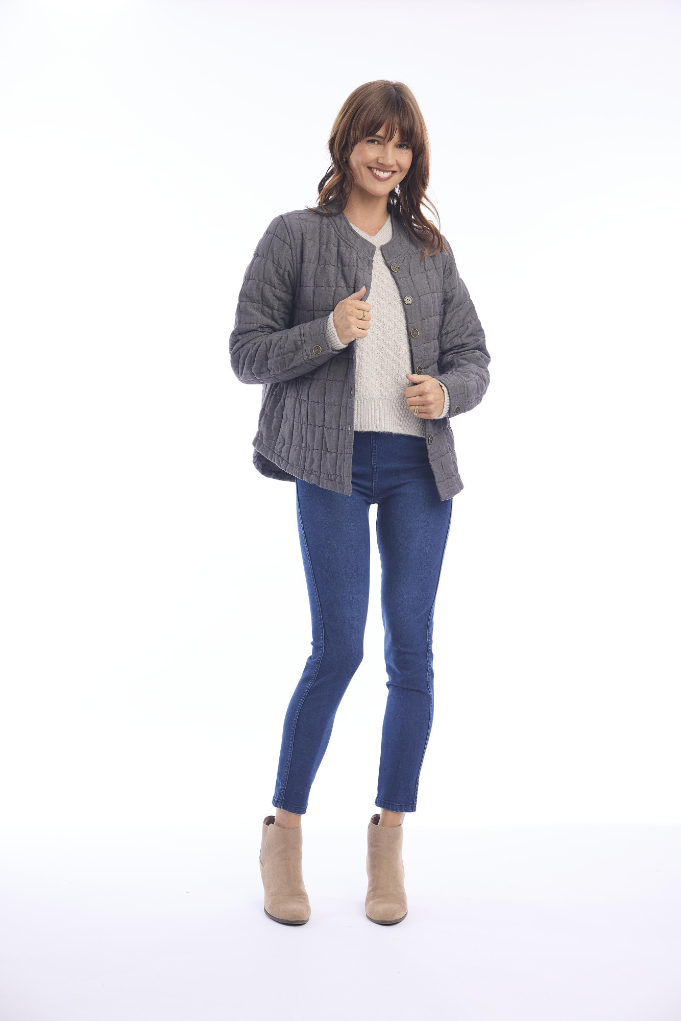 Linen Coat Quilted Tarmal