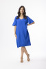 Linen Essentials Dress Shift Electric Blue