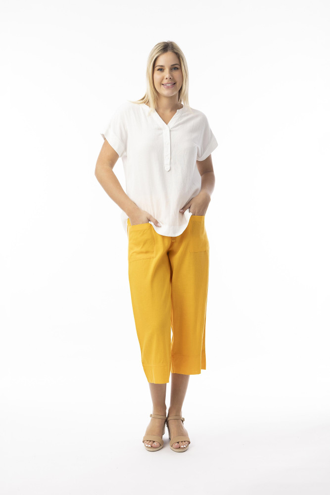 Linen Essentials Pant Kumquat