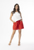 Linen Essentials Shorts Red