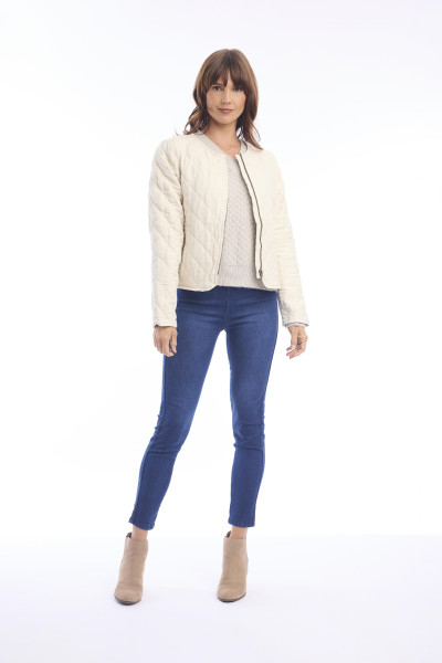 Linen Jacket Quilted Natural