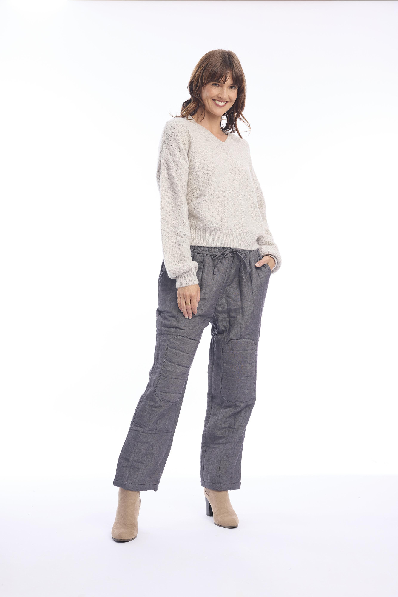 Linen Pant Quilted Tarmal