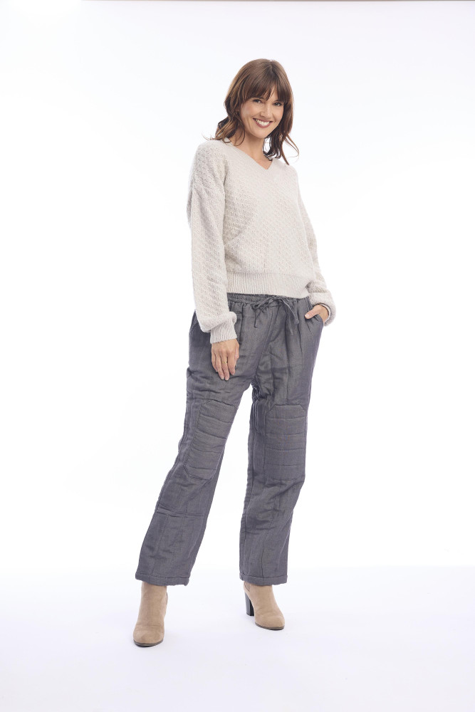 Linen Pant Quilted Tarmal