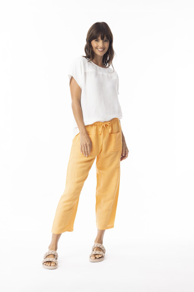 Linen Solid Pant APRICOT