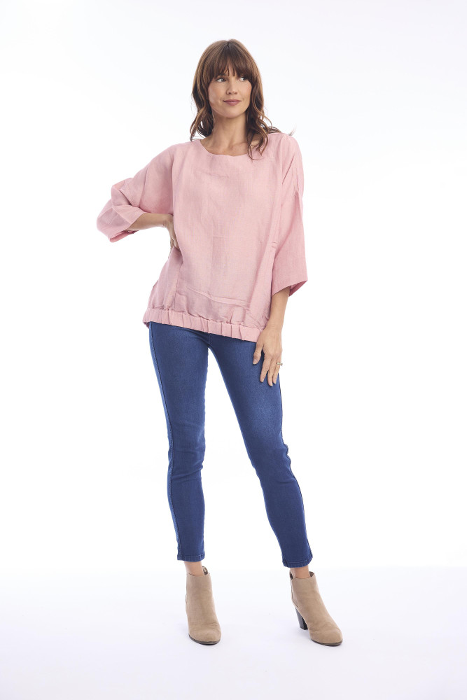 Linen Top Rose Tan