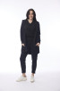 Long Hoodie Cardigan Black