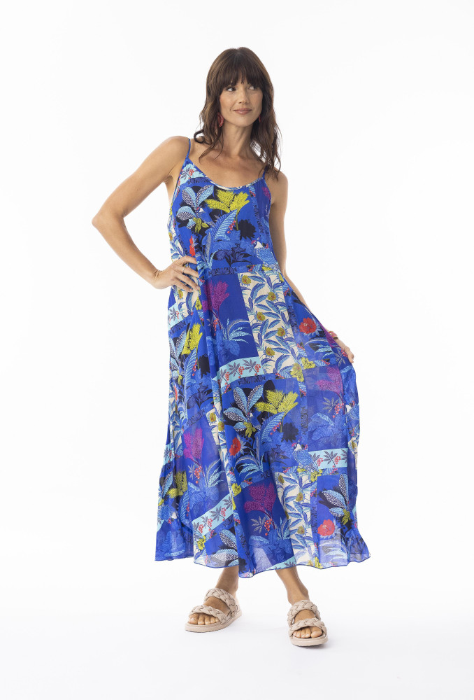 Luna Dress Strappy Print