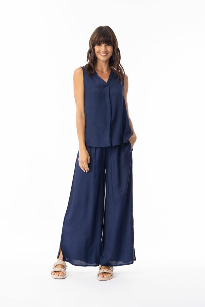 Lux Cami Sleeveless Navy