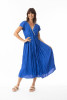 Lux Dress Crushed Ibiza Blue