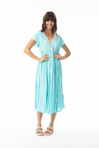 Lux Dress Crushed Island Sky