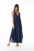 Lux Dress Sleeveless Maxi Navy