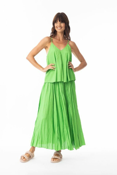 Lux Skirt Crushed Classic Green