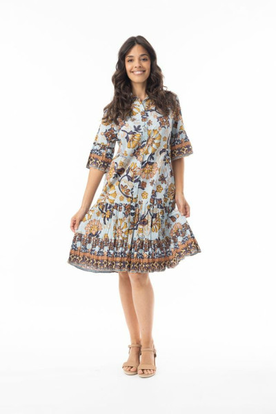 Macieo Dress Collar Layers Blue