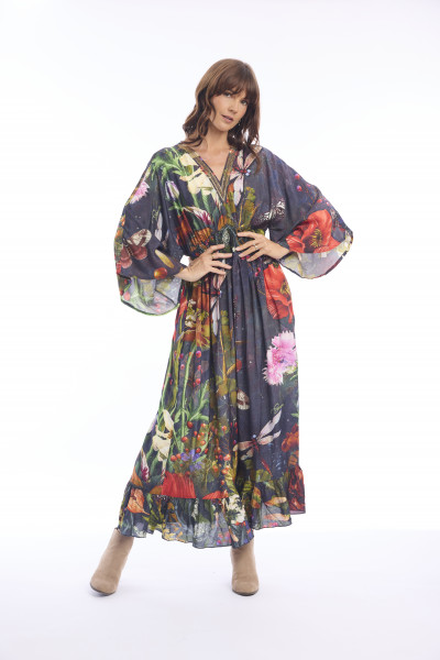 Maguana Dress V Maxi Print